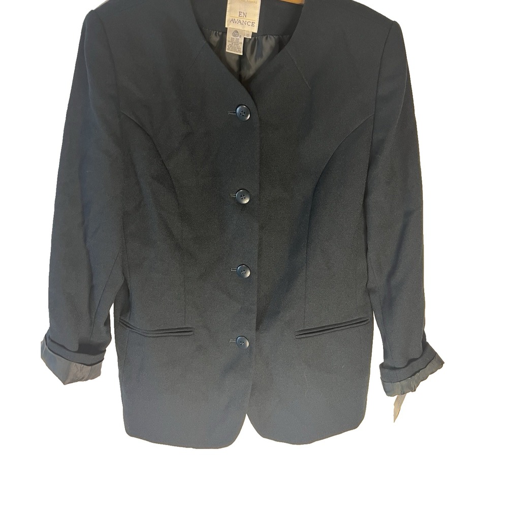 Vtg 90s Green Wool USA Blazer Women 12‎ Old Money Pretty Women Classy NWT